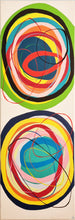 Charger l&#39;image dans la galerie, Tableau design coloré avec grands cercles
