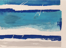 Charger l&#39;image dans la galerie, Zoom sur un tableau abstrait bleu et blanc
