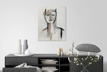 Charger l&#39;image dans la galerie, Tableau noir et blanc moderne acrylique dans une chambre
